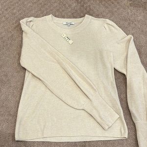 NWT Madewell Cream Sweater (Size XS)